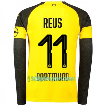 Billige Fotballdrakter Borussia Dortmund Reus 11 Hjemmedraktsett 2018/19 Langermet